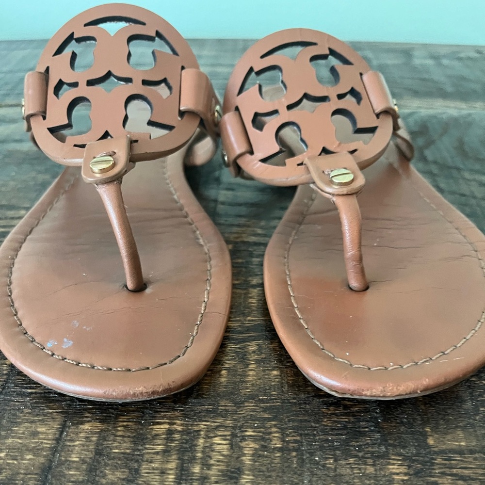 Tory Burch Miller Sandals Vintage Vachetta Sandals size 7